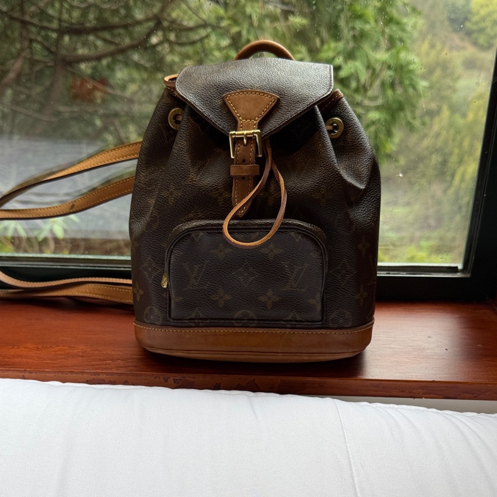 Vintage Louis Vuitton Brown Leather Backpack